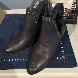Free People Dark Navy Booties size 36